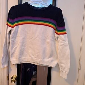 Rainbow Stripe Women's Sweater